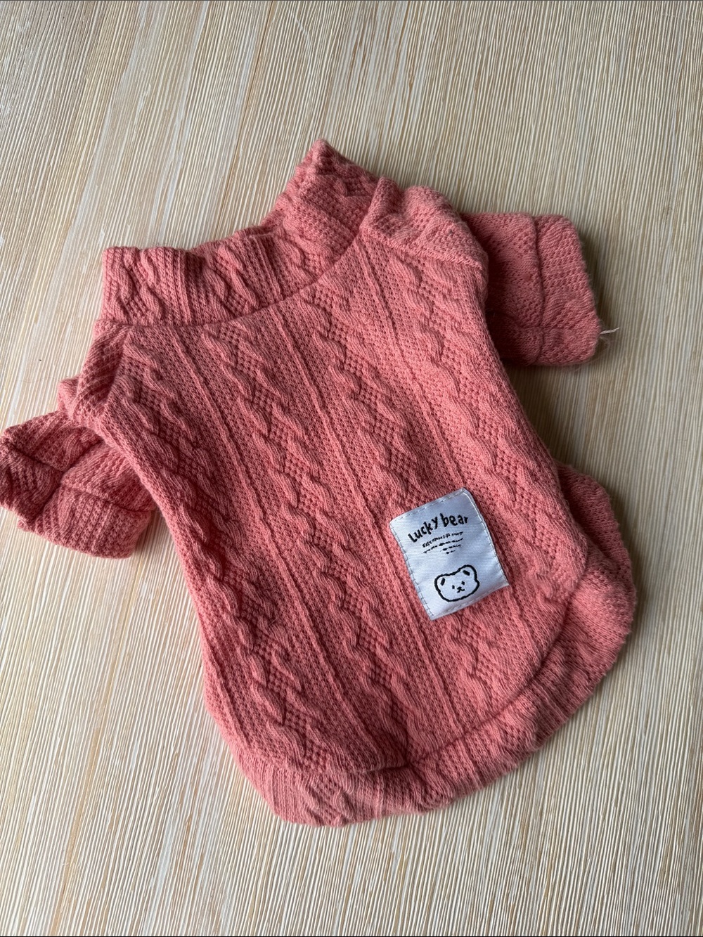 🐶 Cable Knit lightweight Shirt for small dogs brand new never worn🐶